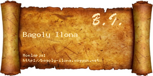 Bagoly Ilona névjegykártya